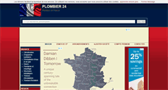 Desktop Screenshot of plombier24.com